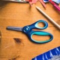 „Glitter“ vaikiškos žirklės, mėlynos (13 cm)